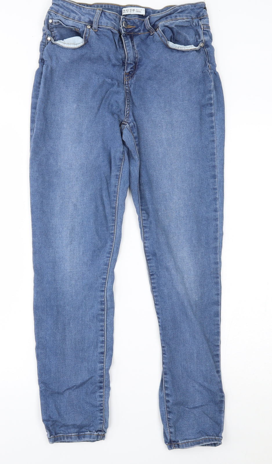 Primark Womens Blue   Skinny Jeans Size 14 L26 in