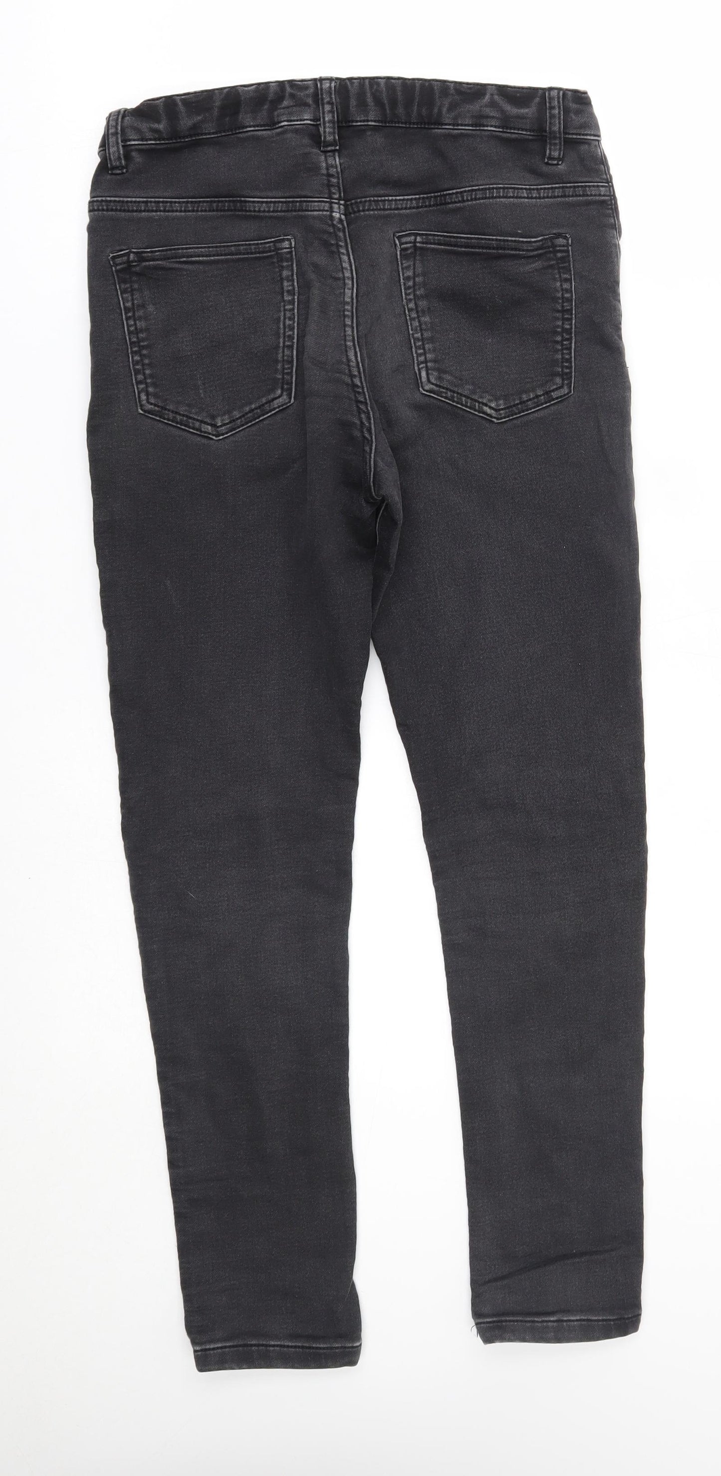 M&S Girls Grey   Straight Jeans Size 12-13 Years