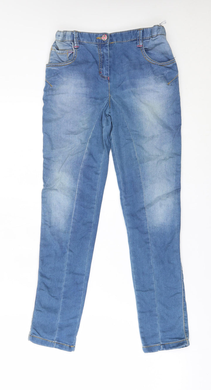 Nutmeg Girls Blue Skinny Jeans Size 10-11 Years