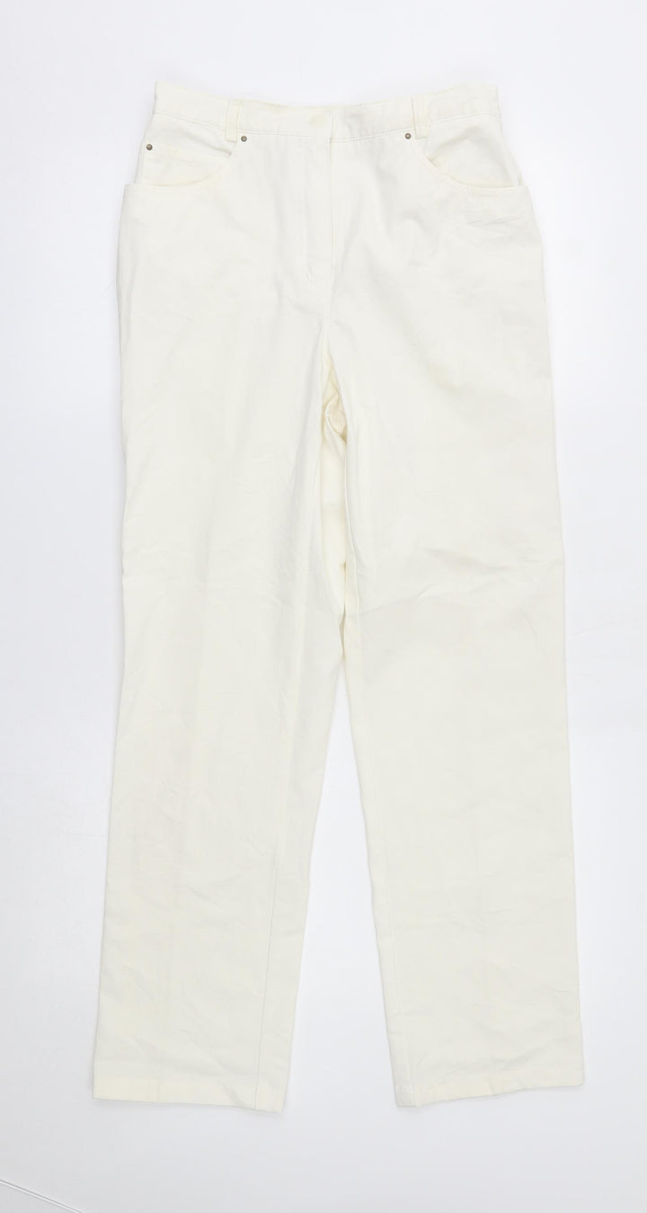 Walbusch Womens Ivory   Straight Jeans Size 28 in L29 in