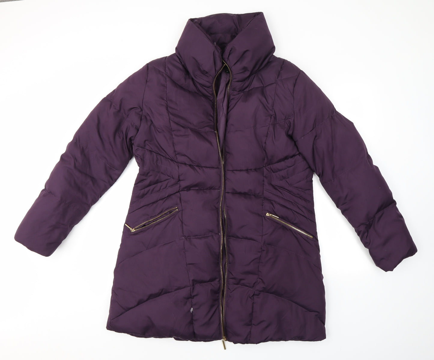 Centigrade Womens Purple   Overcoat Coat Size M