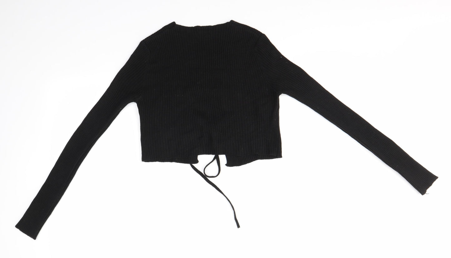 Nasty Gal Womens Black   Cardigan Jumper Size M