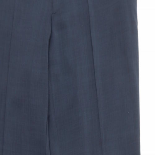 Roger Womens Blue   Dress Pants Trousers Size 16 L32 in