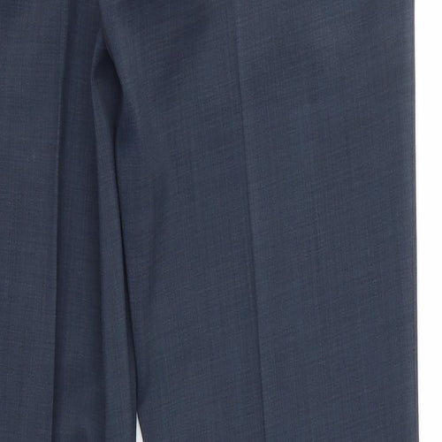 Roger Womens Blue   Dress Pants Trousers Size 16 L32 in