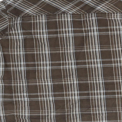 NEXT Boys Brown Check  Basic Button-Up Size 8 Years