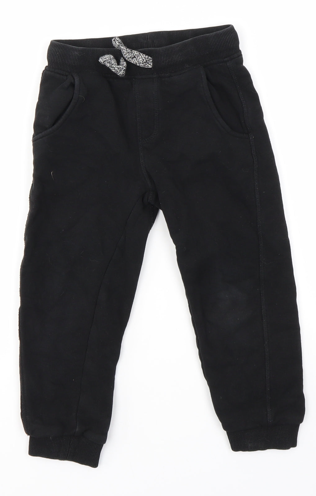 Nutmeg Boys Black   Jogger Trousers Size 3-4 Years