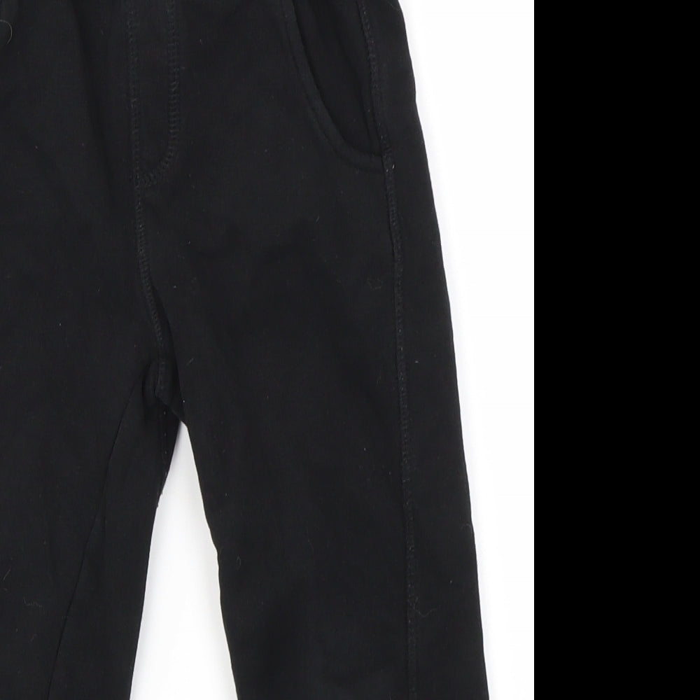 Nutmeg Boys Black   Jogger Trousers Size 3-4 Years