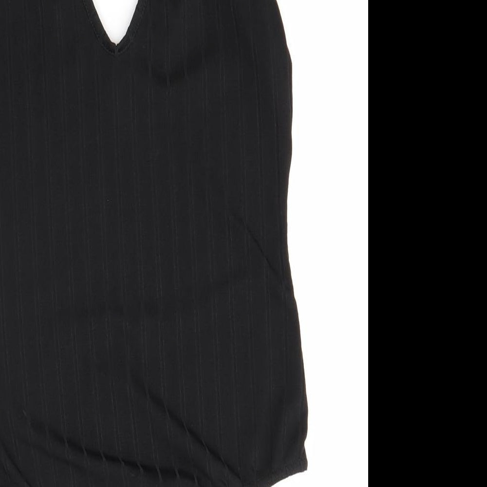 Boohoo Womens Black   Bodysuit One-Piece Size 12