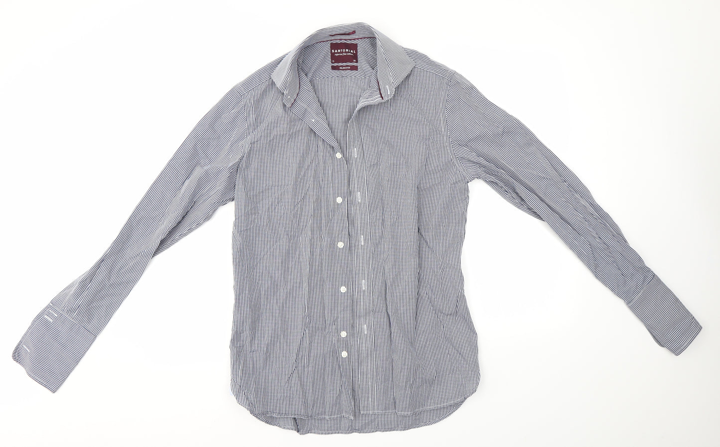 M&S Mens Blue    Dress Shirt Size 15