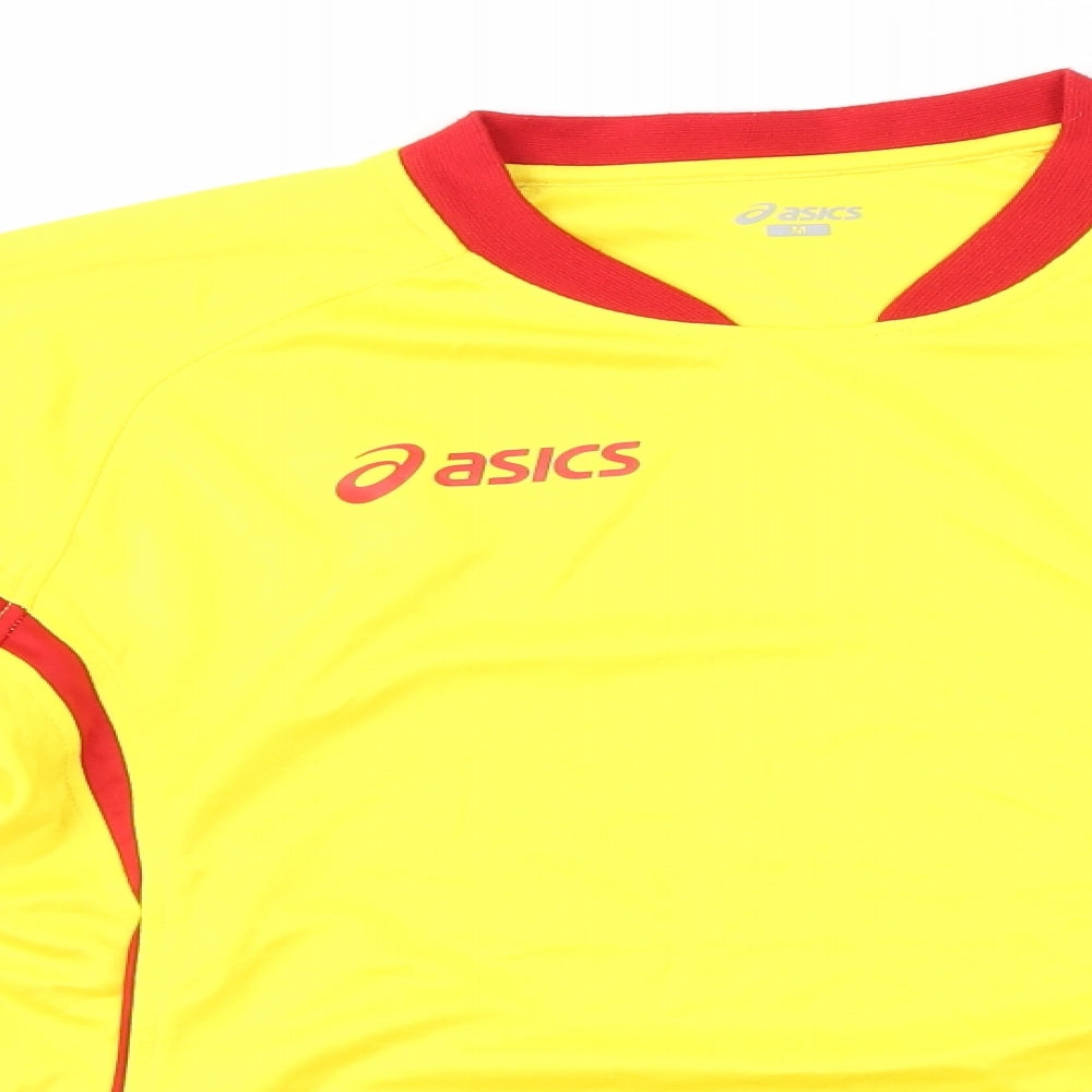 ASICS Mens Yellow   Basic Casual Size M