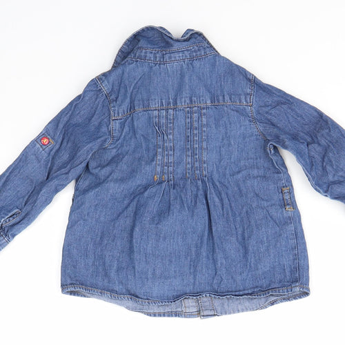 Baby Club Baby Blue   Basic Blouse Size 12 Months