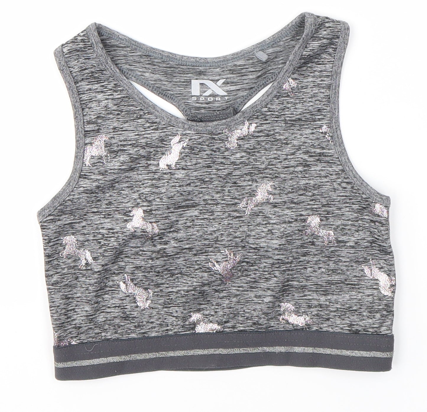 NEXT Girls Grey   Cropped Tank Size 9-10 Years