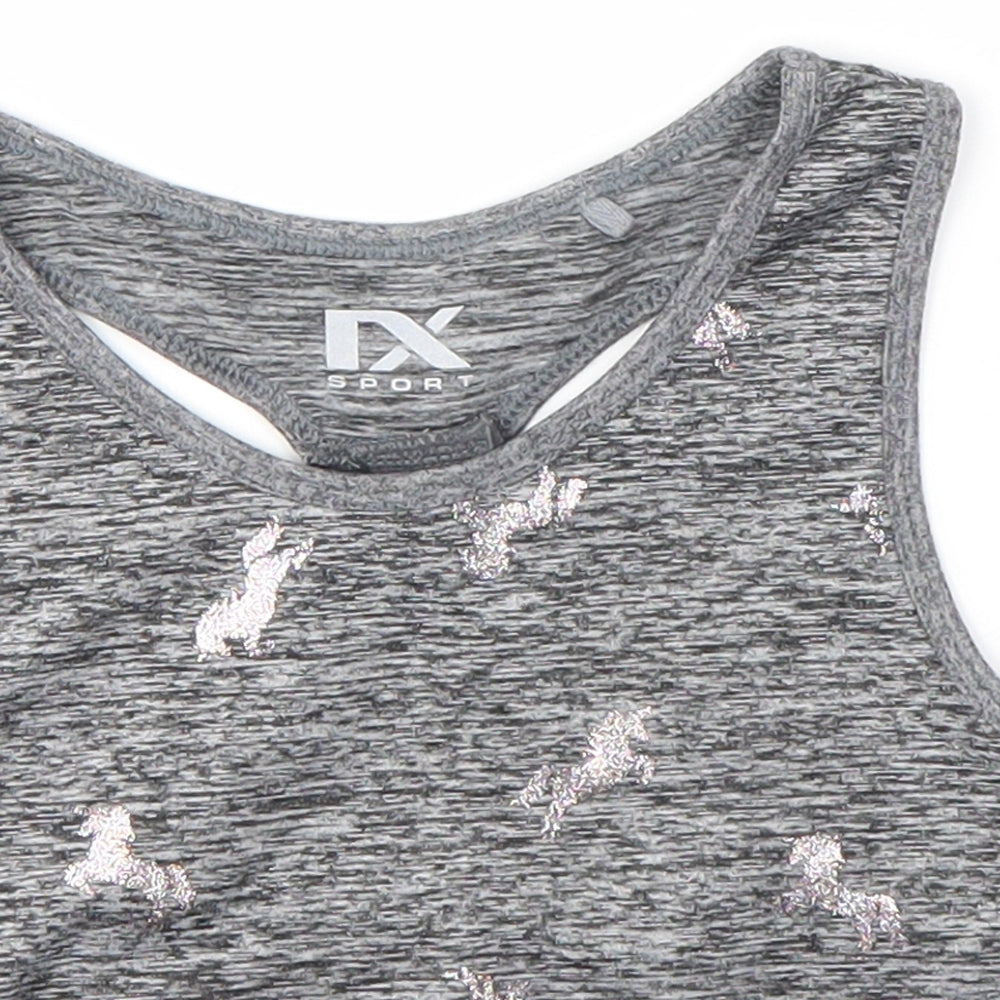 NEXT Girls Grey   Cropped Tank Size 9-10 Years