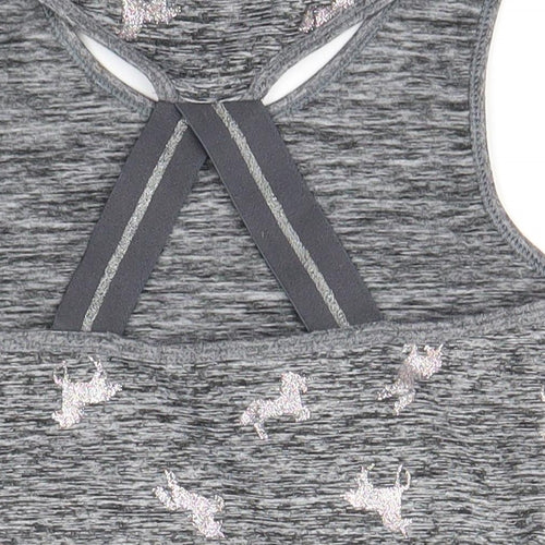 NEXT Girls Grey   Cropped Tank Size 9-10 Years