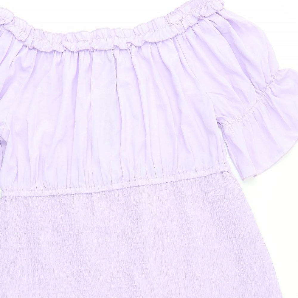 Boohoo Womens Purple   A-Line  Size 24