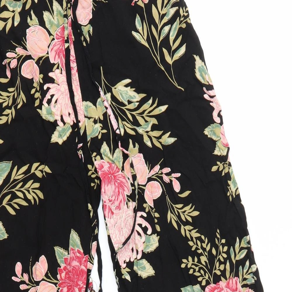 Angie Womens Multicoloured Floral  Trousers  Size M L26 in