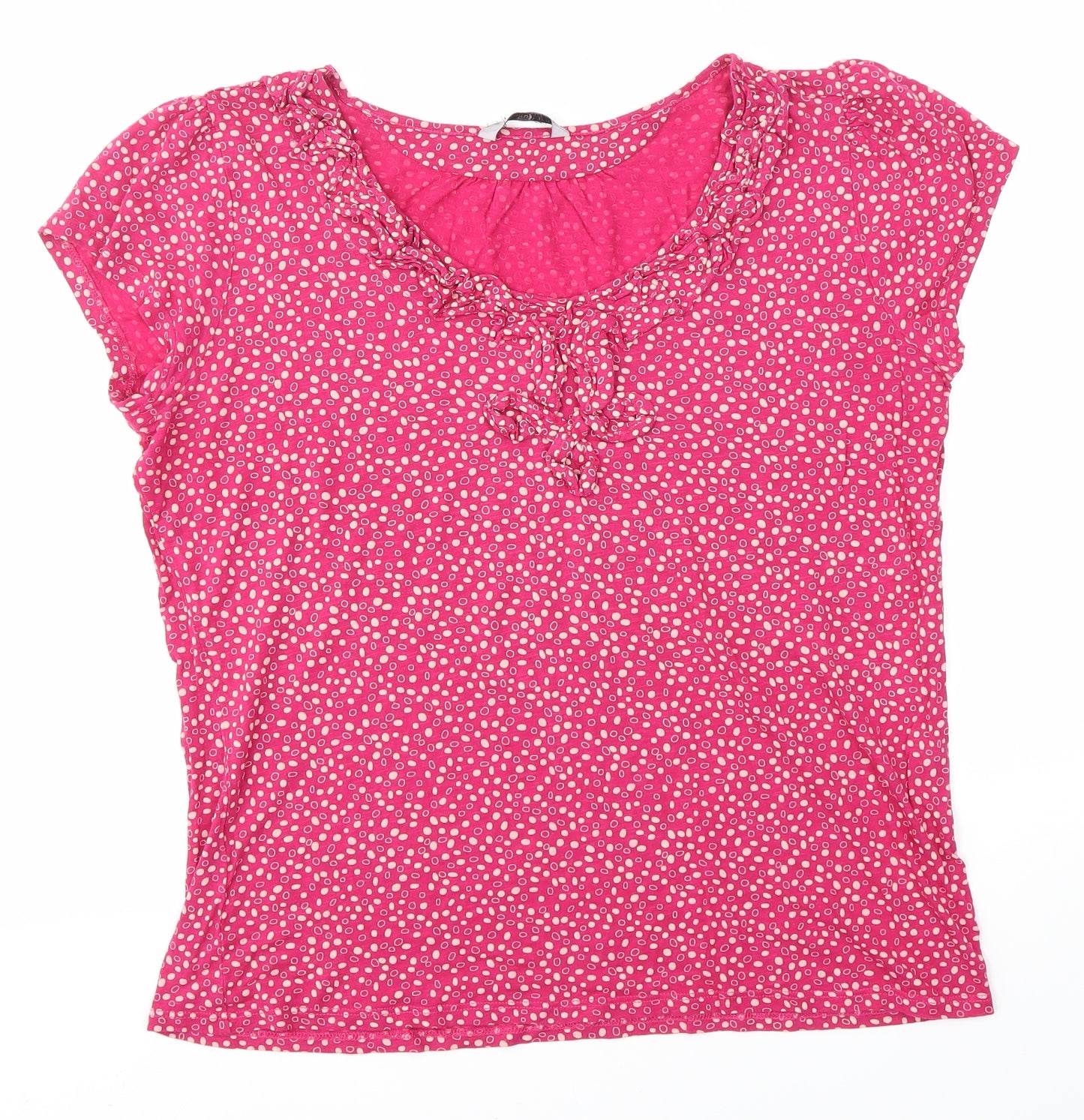 TU Womens Pink   Basic Blouse Size 14