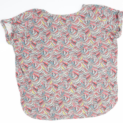 M&S Womens Multicoloured   Basic Blouse Size 14