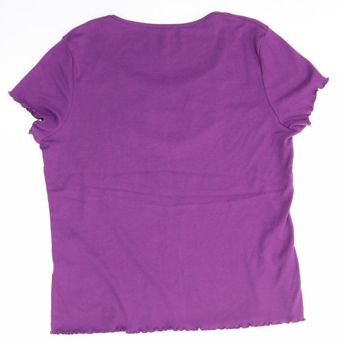 BM Womens Purple   Basic Blouse Size M