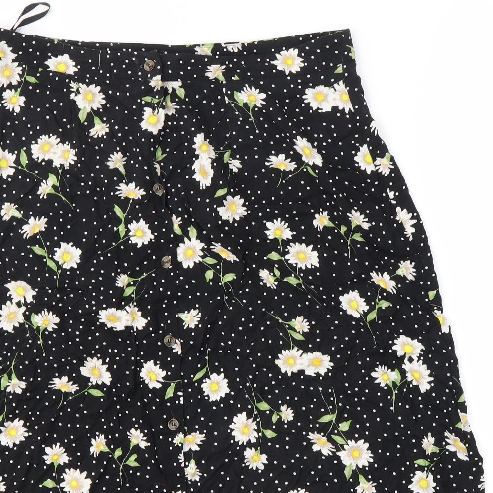 Primark Womens Multicoloured Floral  A-Line Skirt Size 14