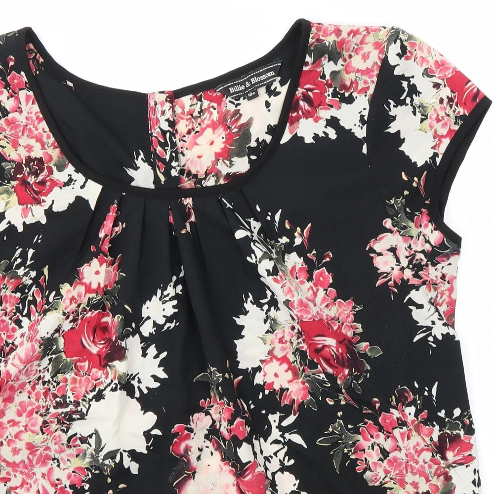 Billie & Blossom Womens Multicoloured Floral  Basic Blouse Size 16