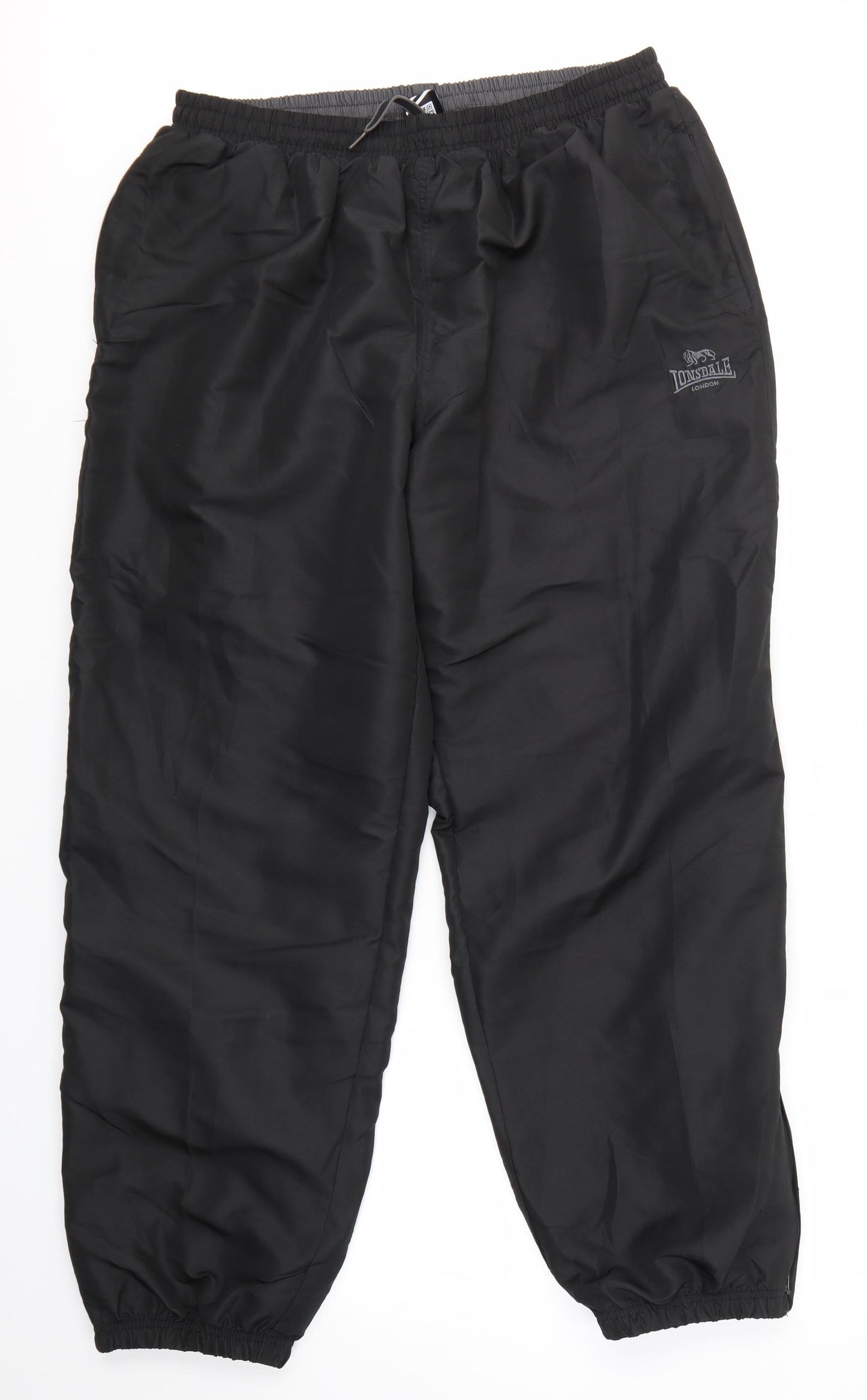 Lonsdale Mens Black   Jogger Trousers Size 2XL L31 in