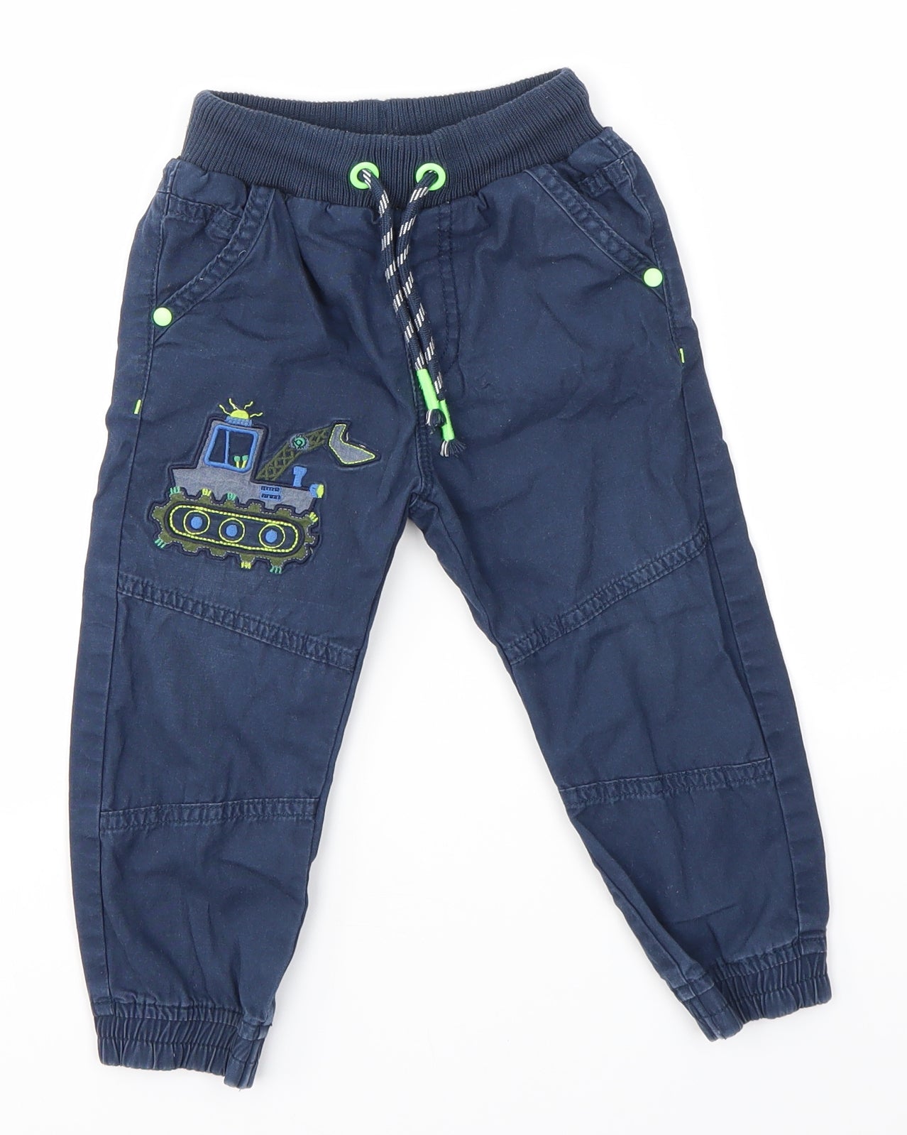 George Boys Blue   Jogger Trousers Size 2-3 Years