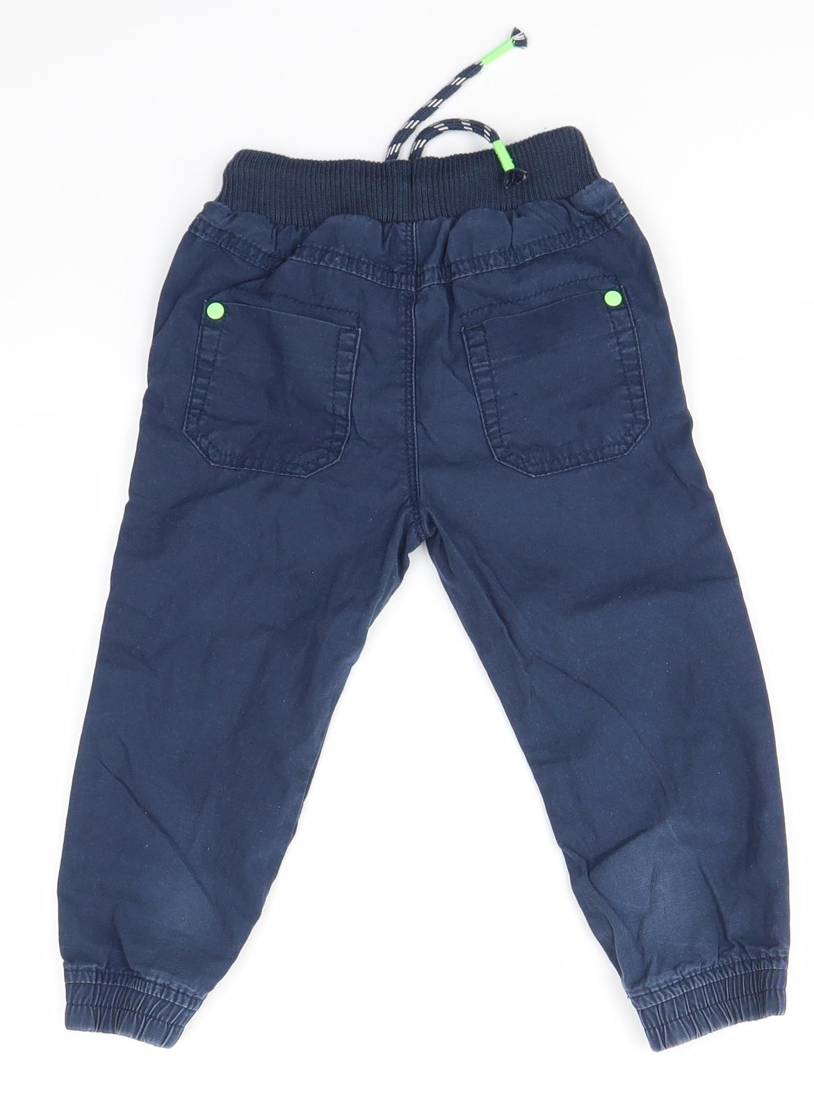 George Boys Blue   Jogger Trousers Size 2-3 Years