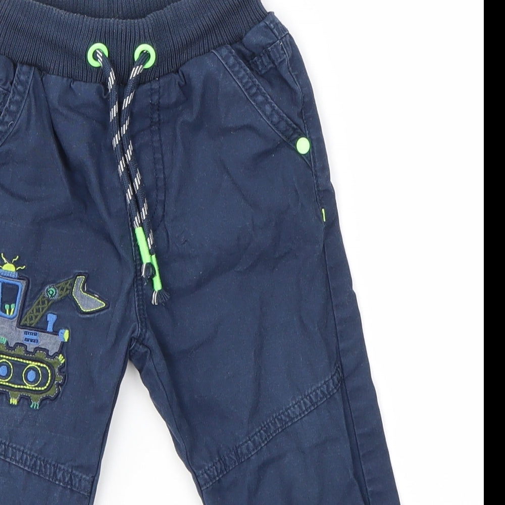 George Boys Blue   Jogger Trousers Size 2-3 Years