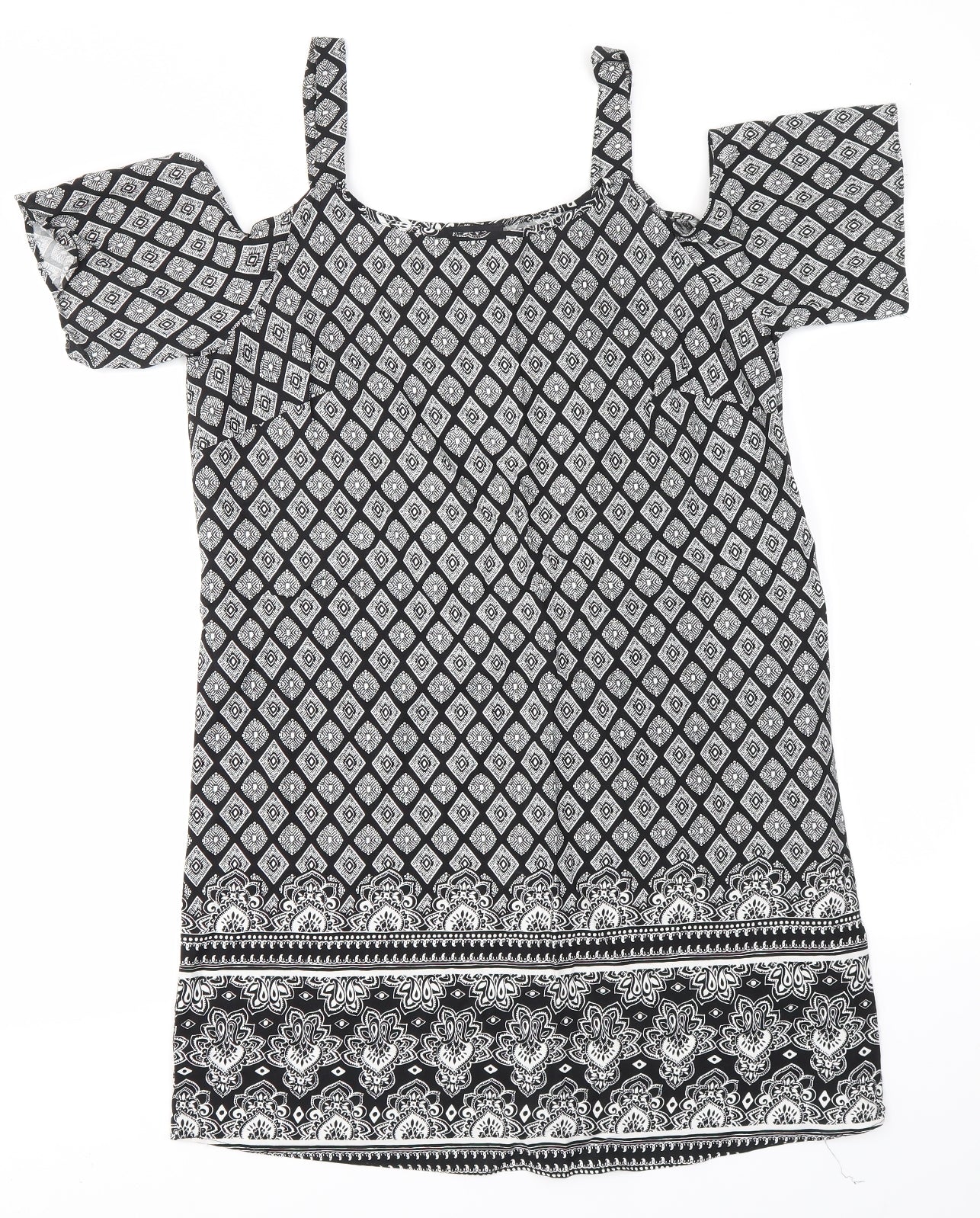 Matalan Womens Multicoloured   T-Shirt Dress  Size 10