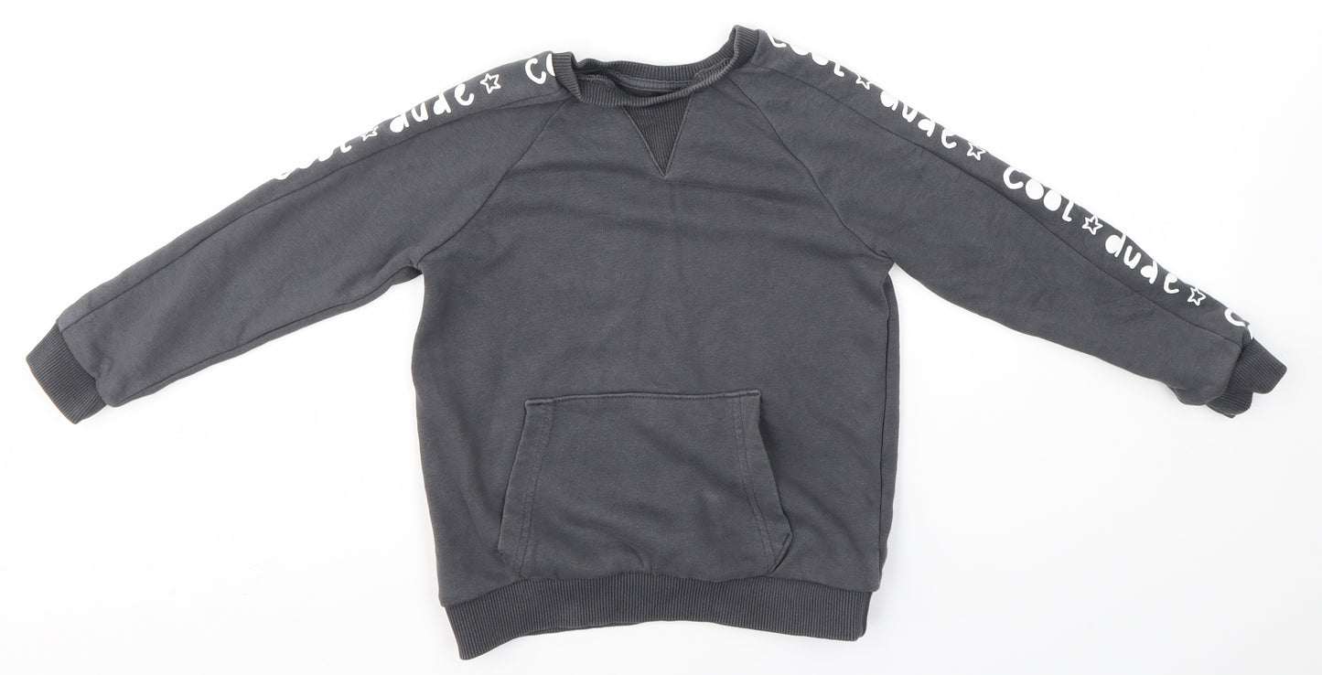 George Boys Grey   Pullover Jumper Size 5-6 Years
