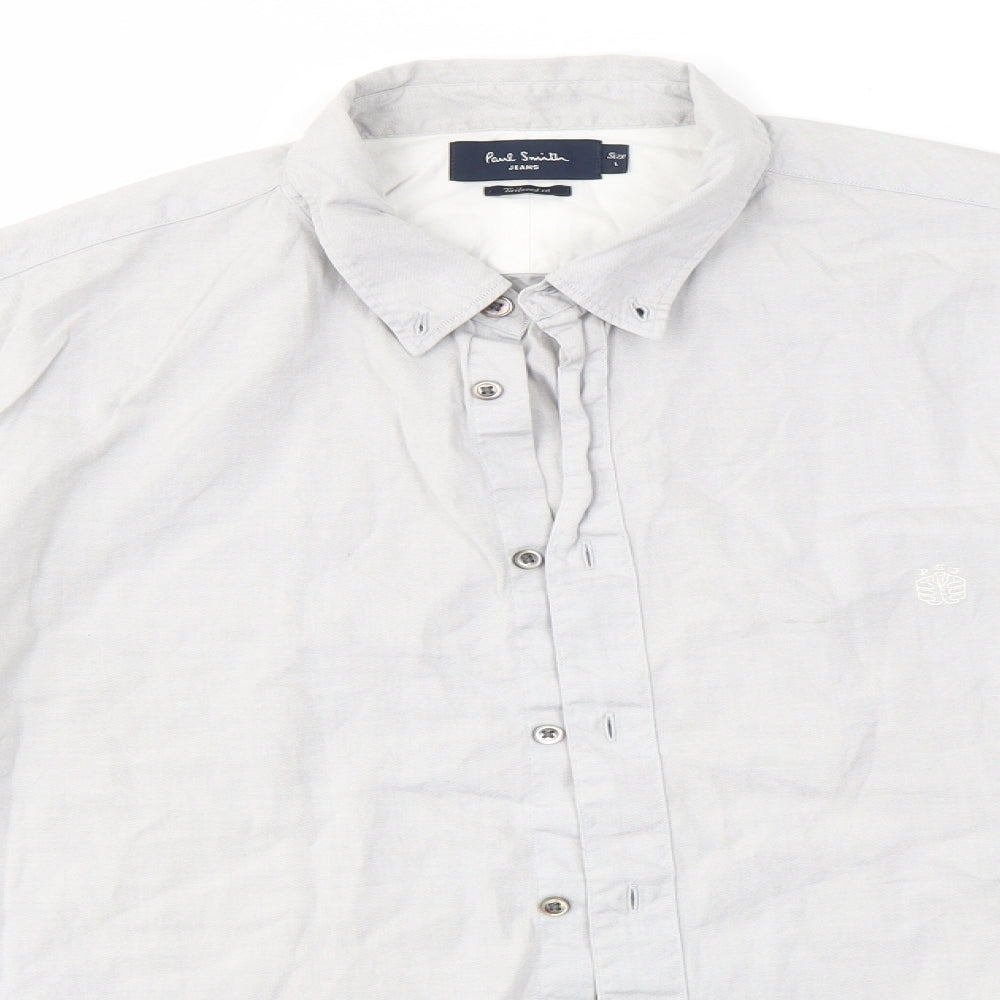 Paul Smith Mens Grey    Dress Shirt Size L