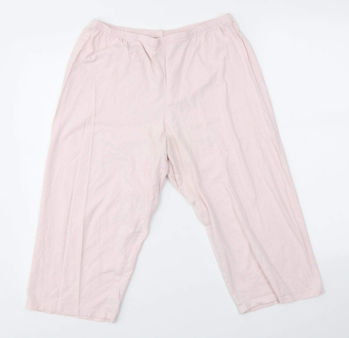 M&S Womens Pink Solid   Pyjama Pants Size 14