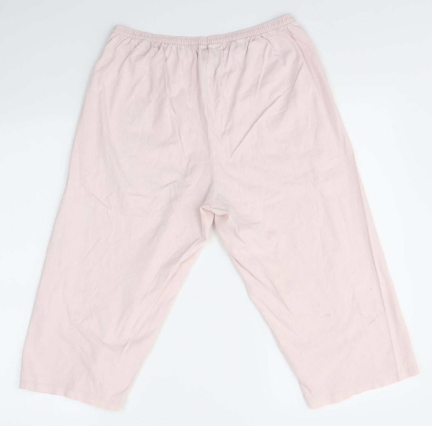 M&S Womens Pink Solid   Pyjama Pants Size 14