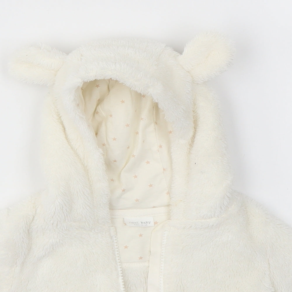 NEXT Baby Ivory   Full Zip Jumper Size 3-6 Months