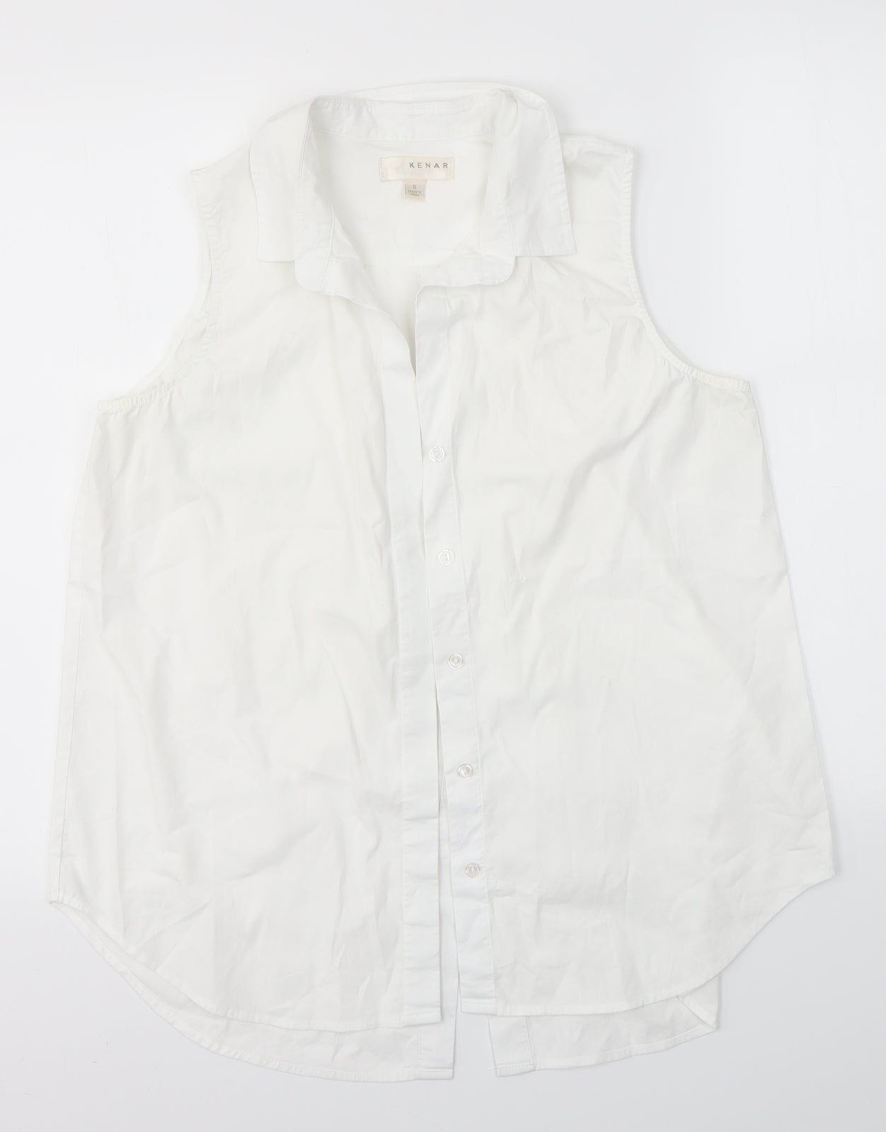 Kenar Womens White   Basic Button-Up Size S