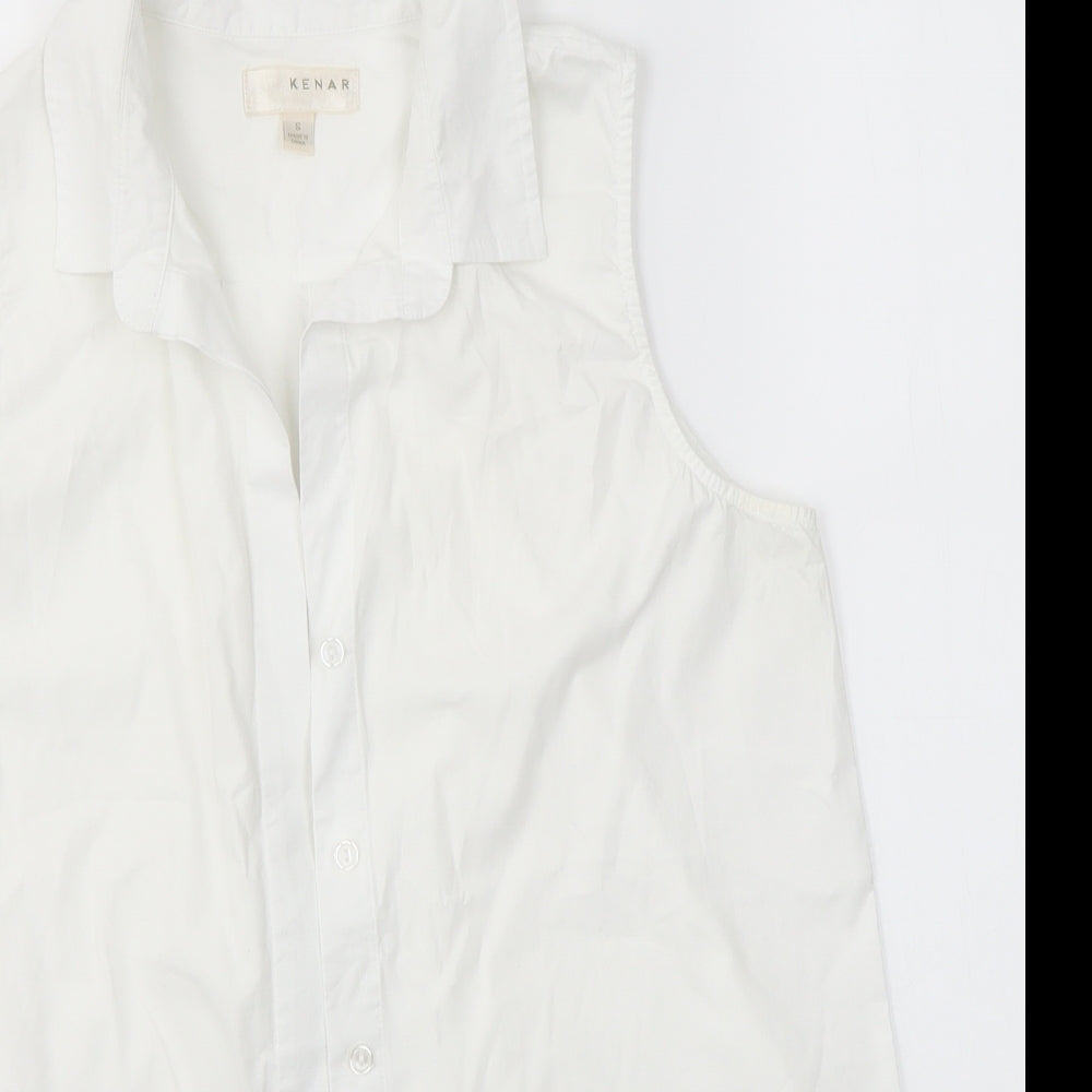 Kenar Womens White   Basic Button-Up Size S