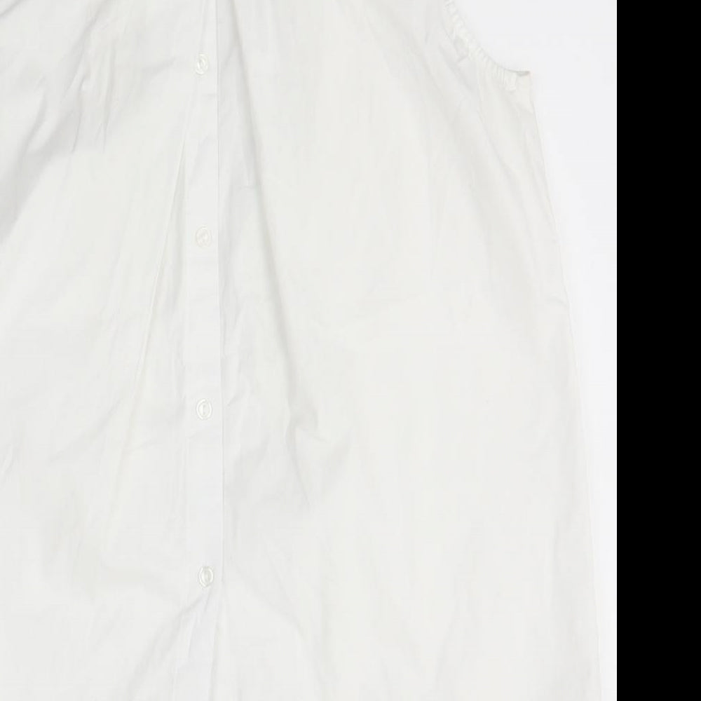 Kenar Womens White   Basic Button-Up Size S