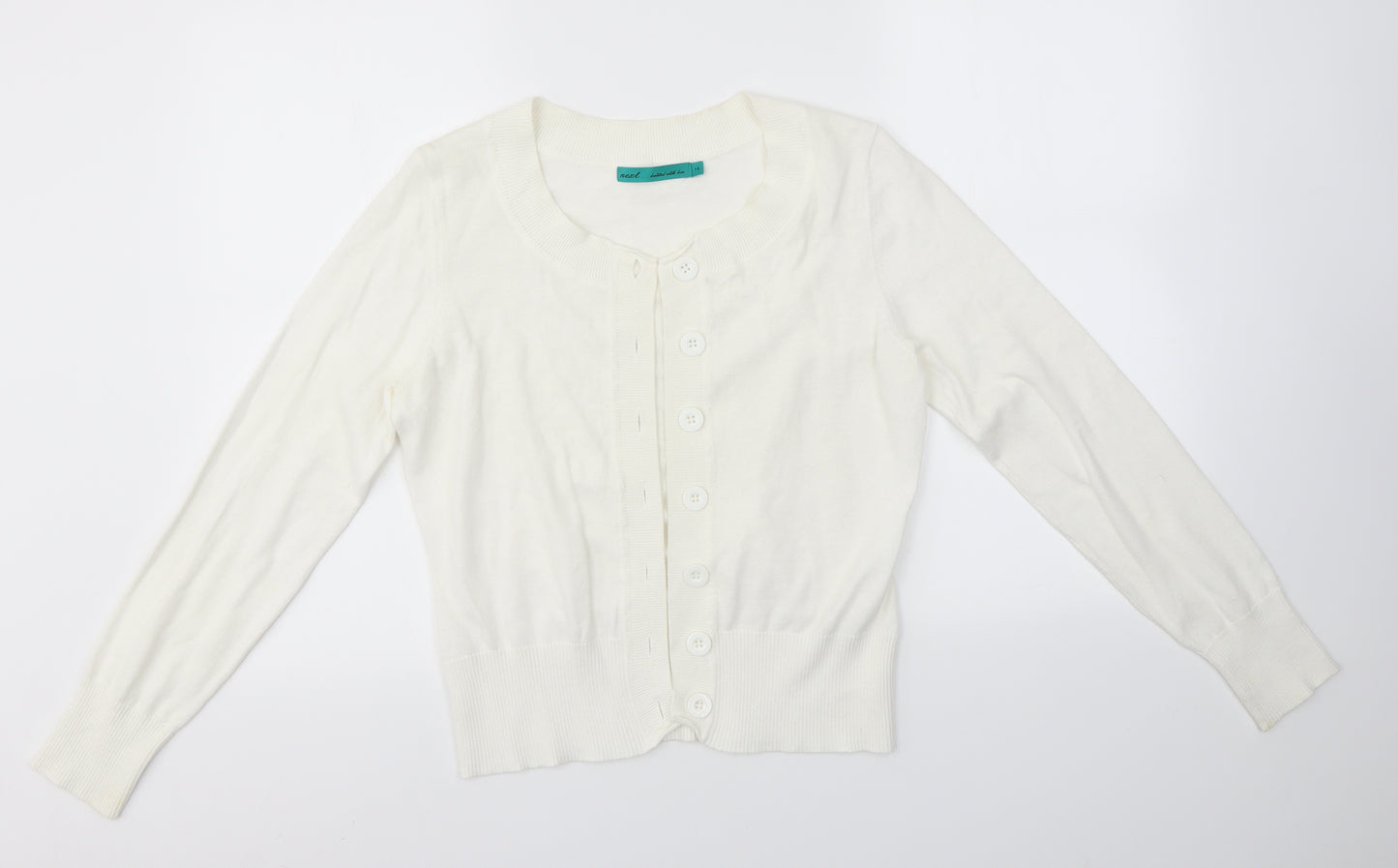 NEXT Womens Ivory   Cardigan Jumper Size 14