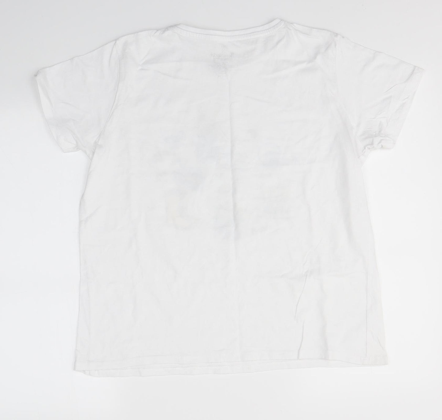 Bonmarché Womens White   Basic T-Shirt Size 16