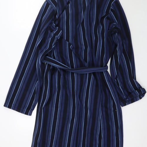 Marks and Spencer Mens Blue Striped   Robe Size XL