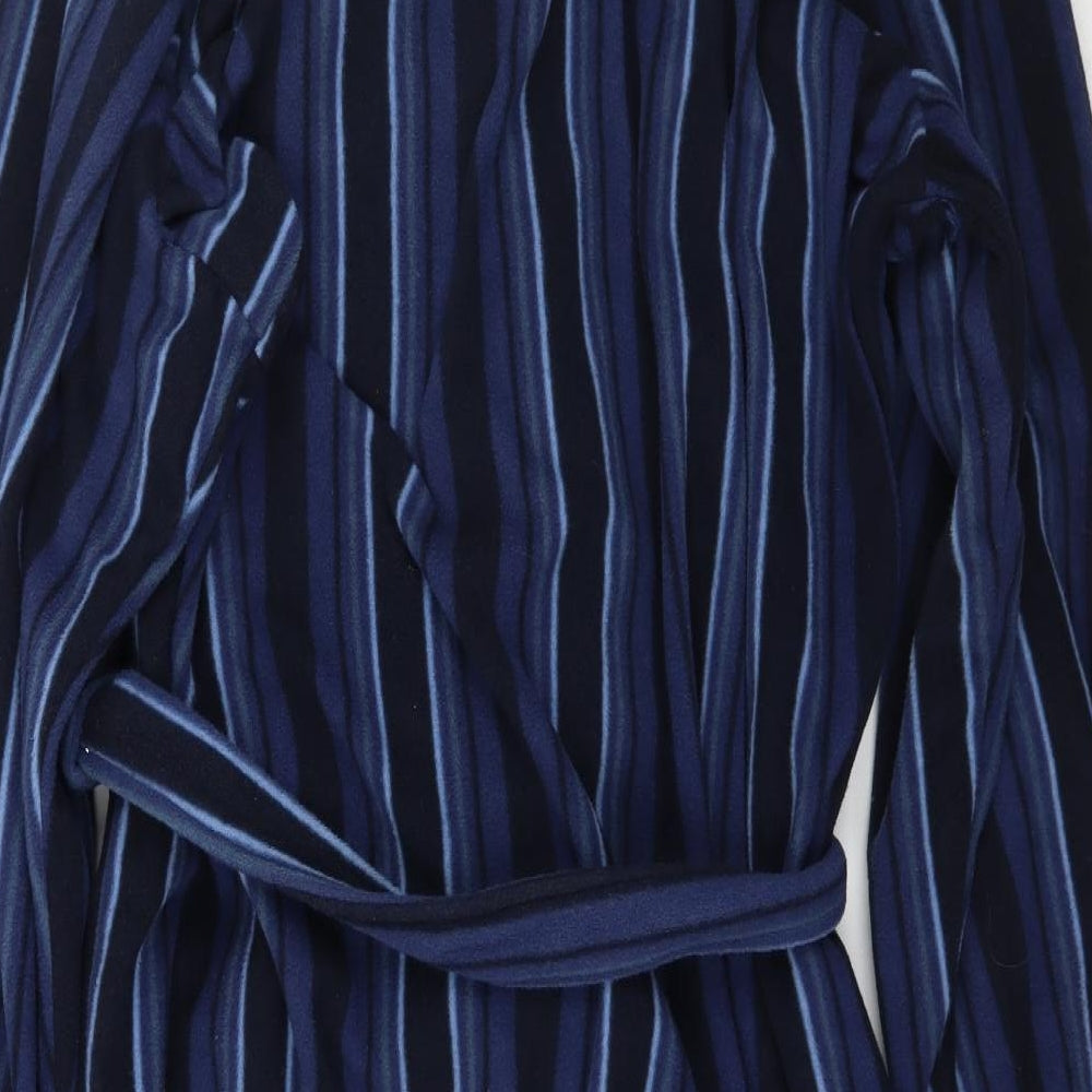 Marks and Spencer Mens Blue Striped   Robe Size XL