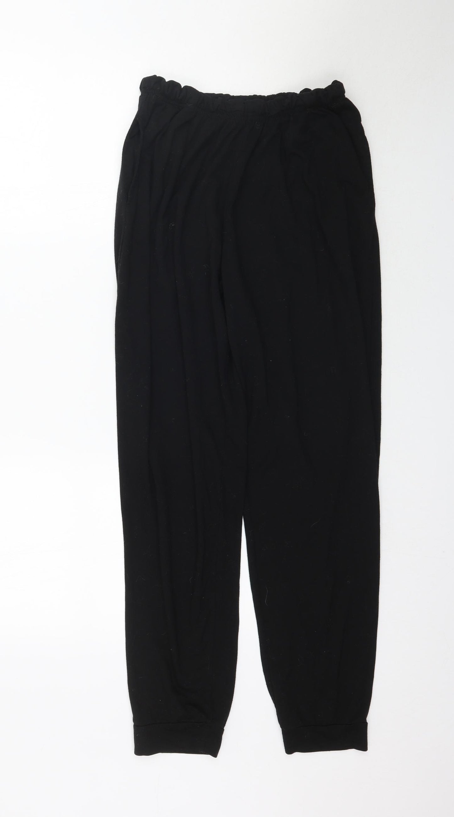 Preworn Womens Black   Jogger Trousers Size 12 L30 in