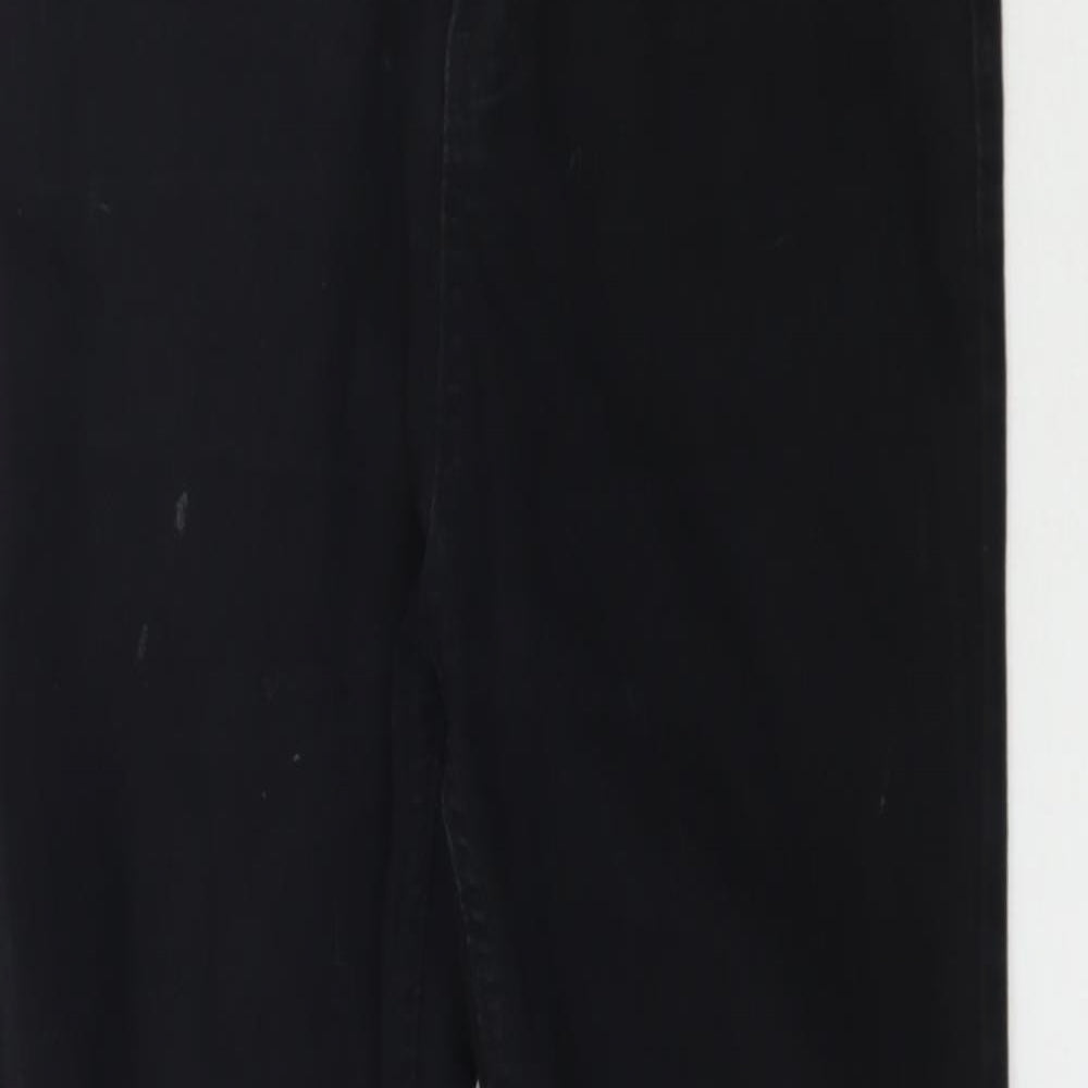 Preworn Womens Black  Denim Skinny Jeans Size 12 L28 in