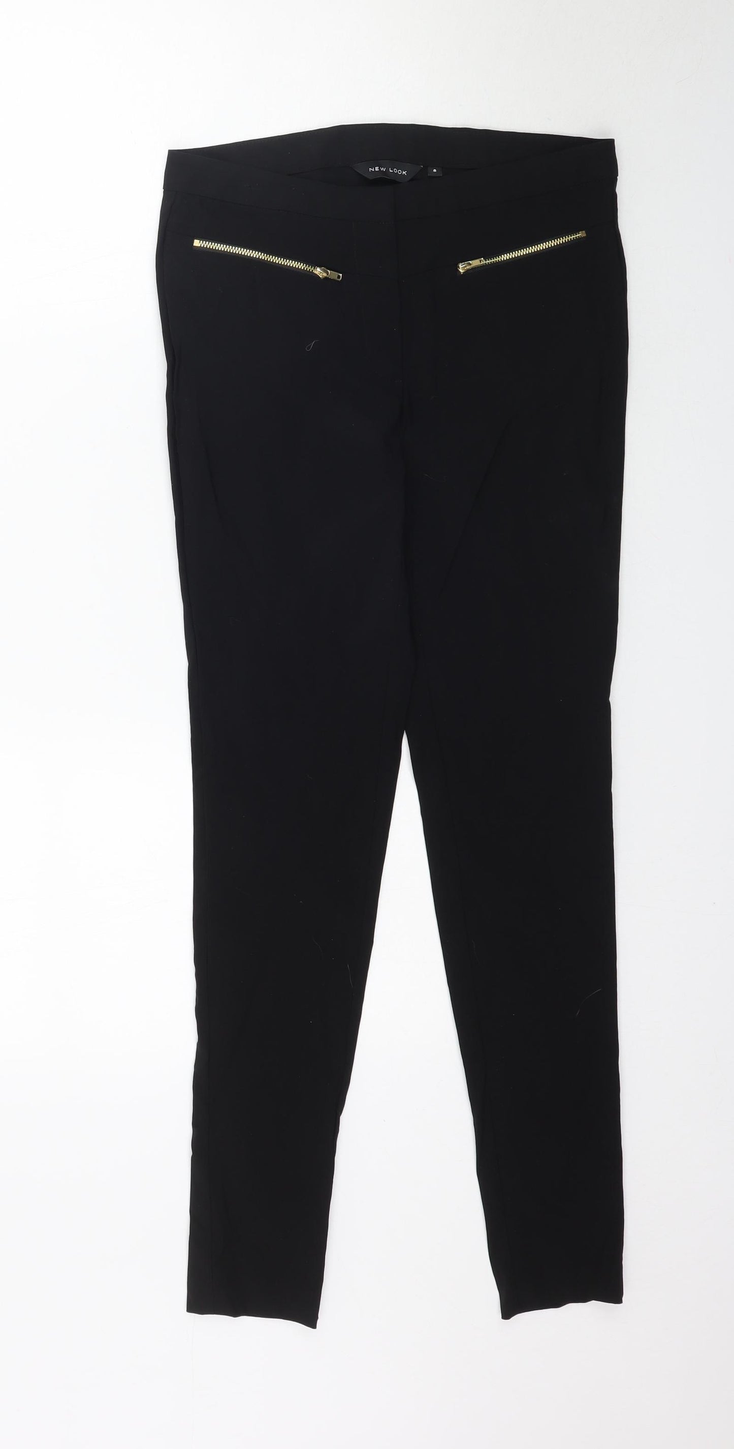 New Look Womens Black   Trousers  Size 8 L28 in