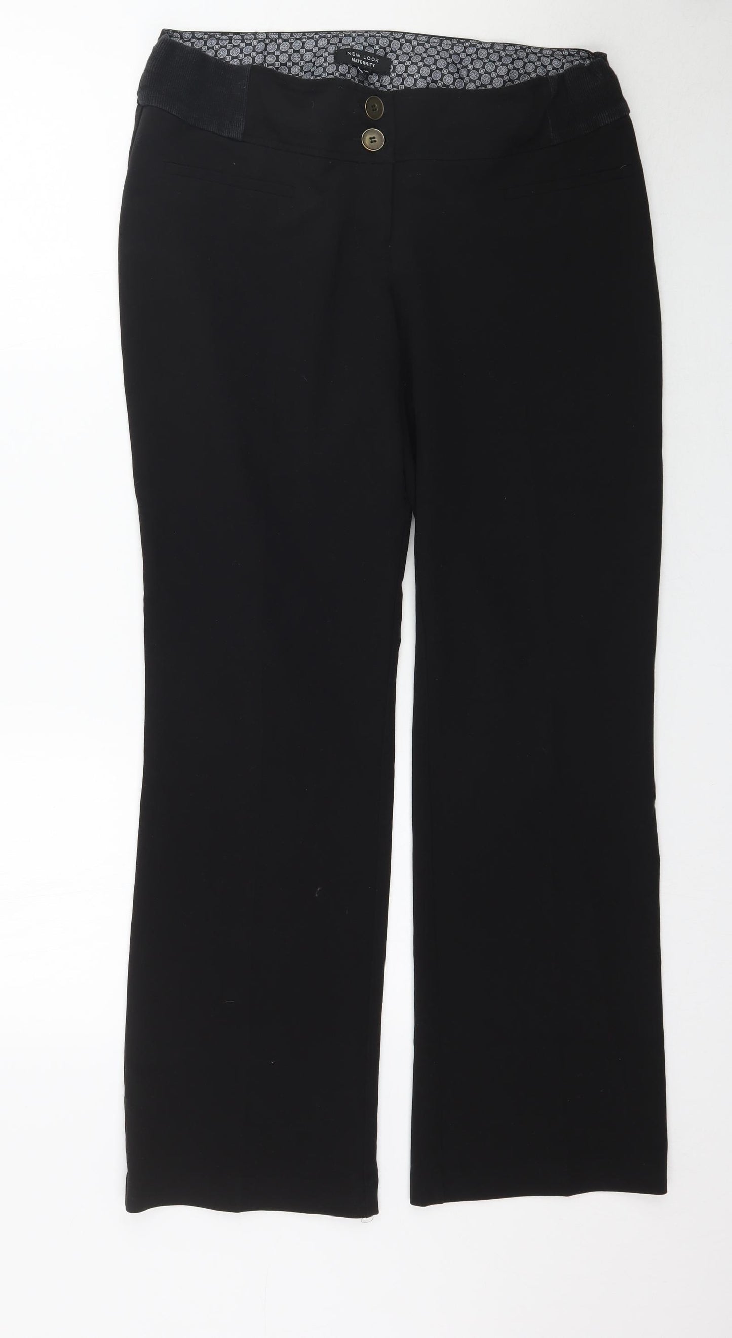 New Look Womens Black   Trousers  Size 10 L32 in