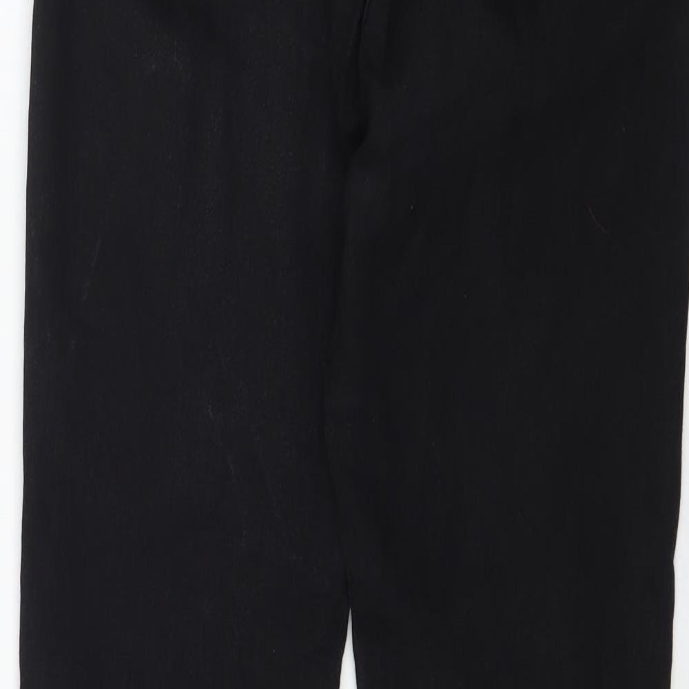 Boohoo Womens Black  Denim Flared Jeans Size 6 L29 in