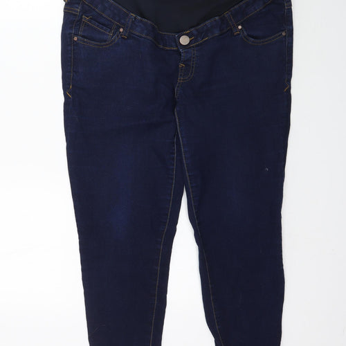 Blooming Marvellous Womens Black  Denim Skinny Jeans Size 14 L28 in