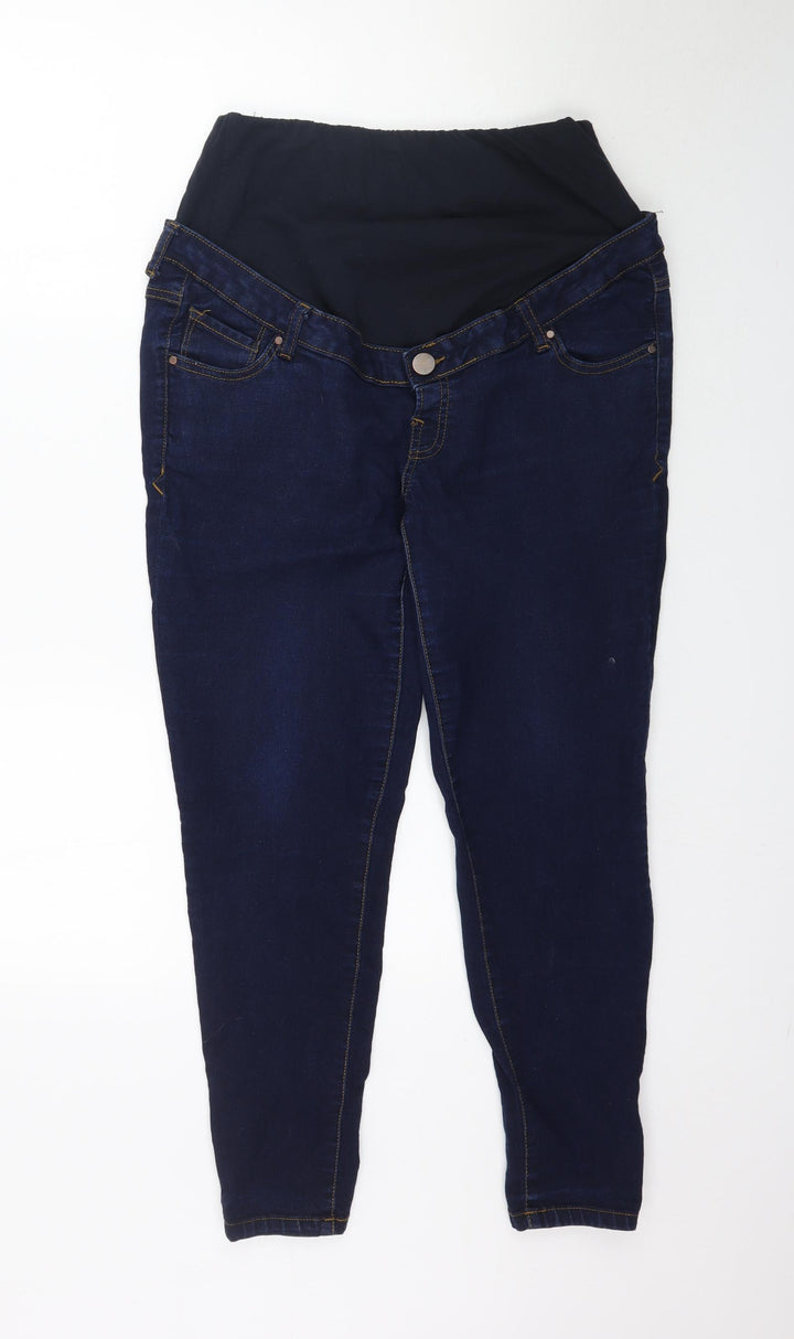 Blooming Marvellous Womens Black Denim Skinny Jeans Size 14 L28 in