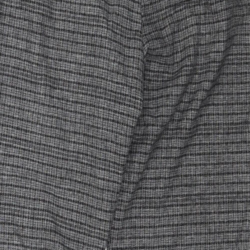 Tue Womens Grey Plaid  Trousers  Size 14 L28 in